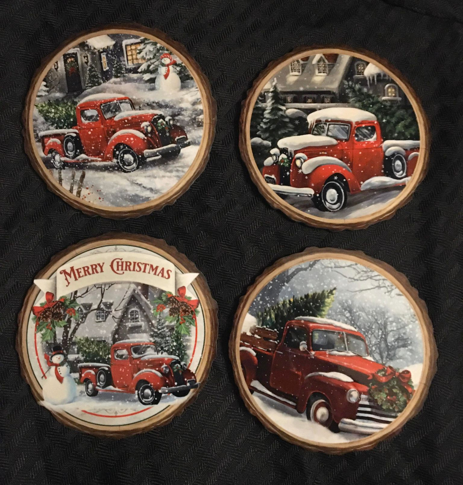 Coasters made with sublimation printing