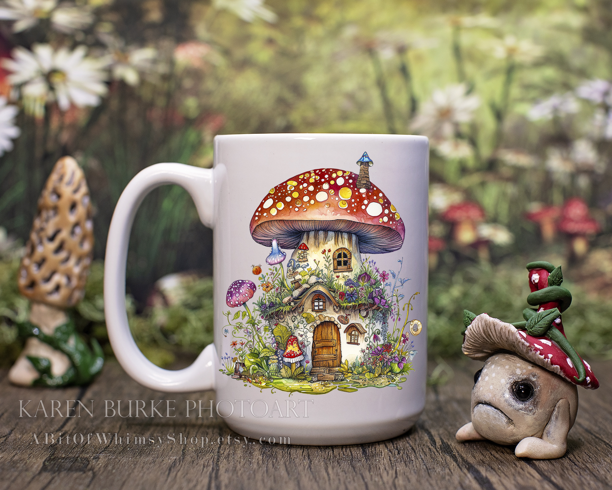 Mushroom House made with sublimation printing