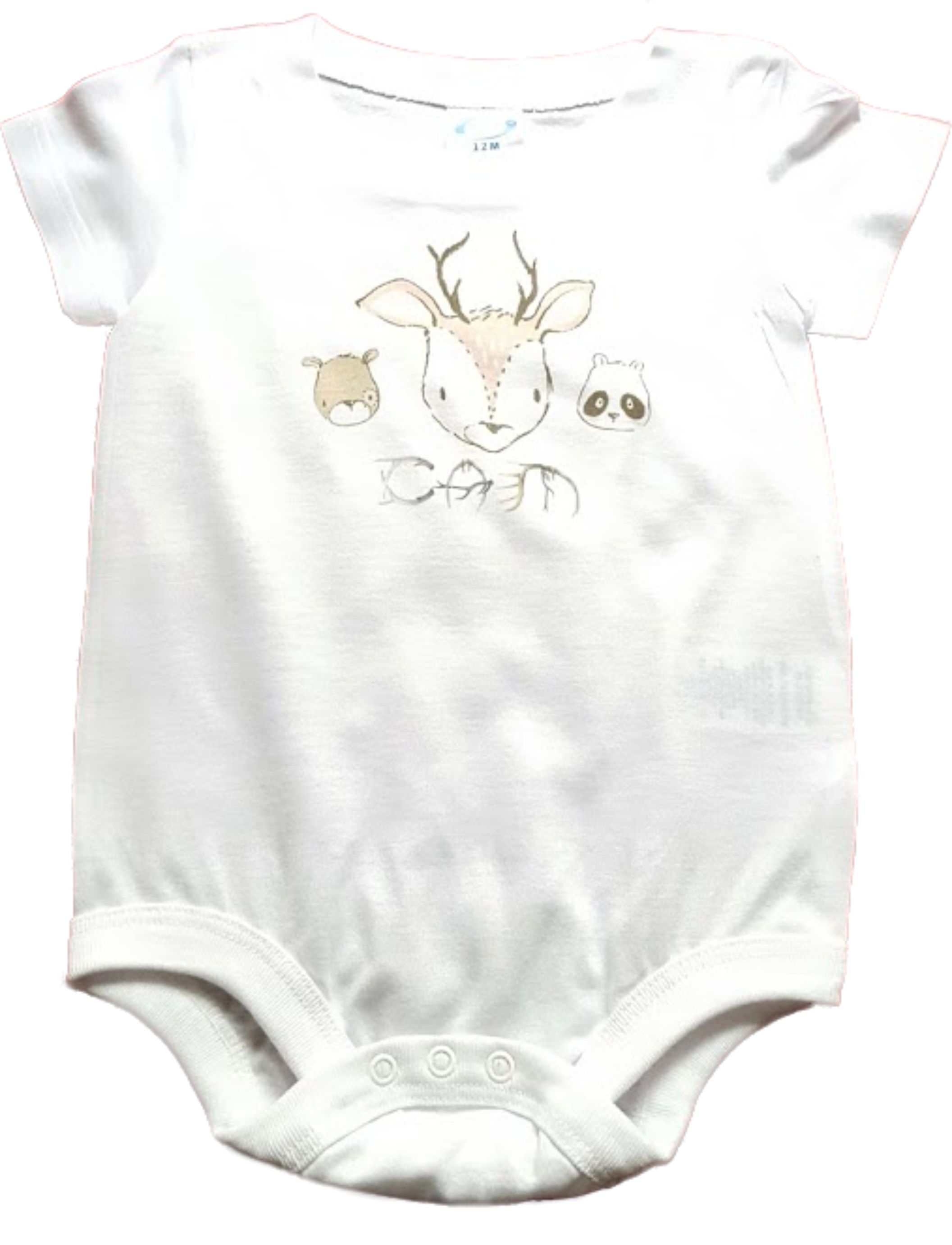 Personalized Woodland Animal Baby One Piece made with sublimation printing
