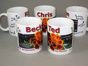 Mugs made with sublimation printing