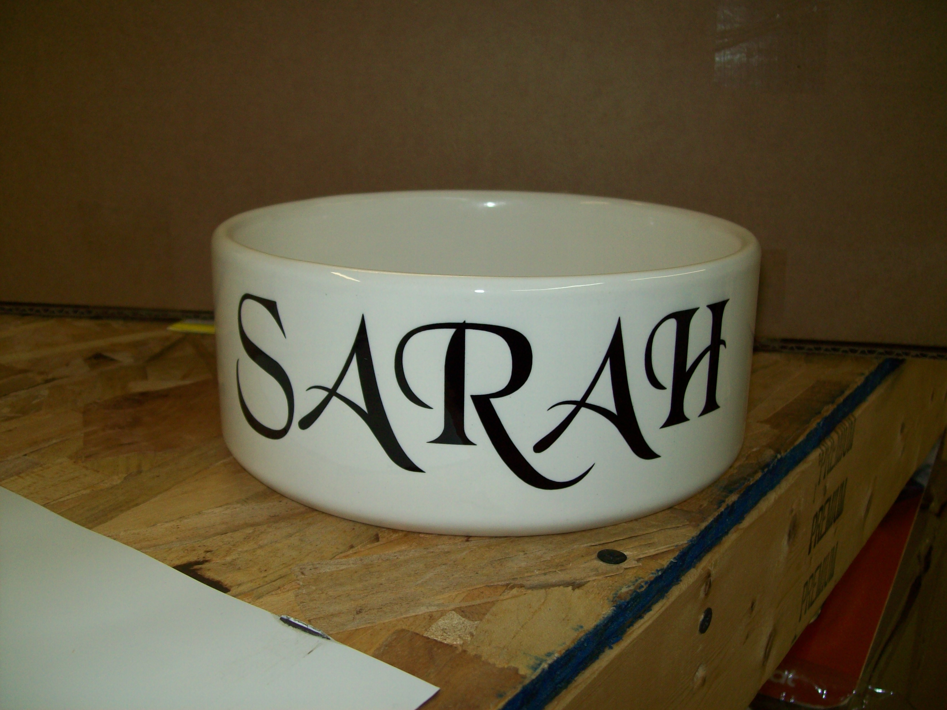 dog bowl made with sublimation printing