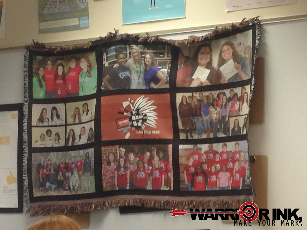 Throw Blanket - Sample made with sublimation printing