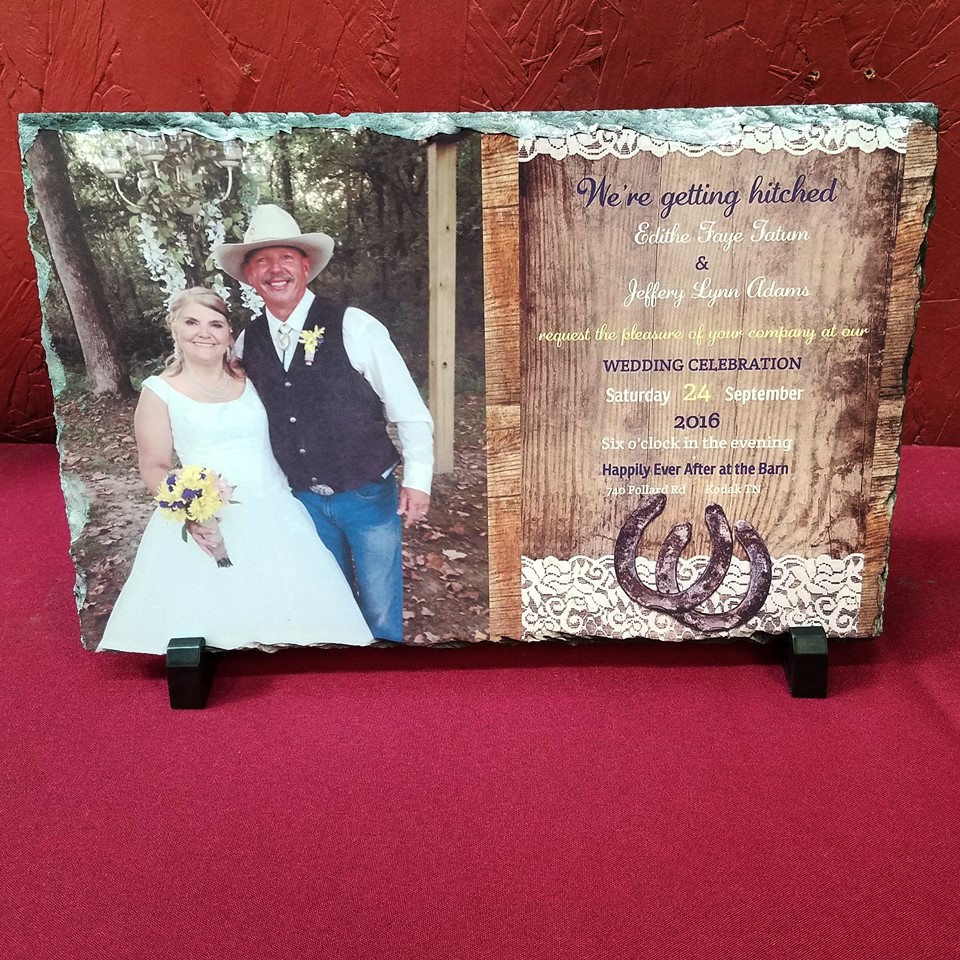 Wedding Invitation made with sublimation printing