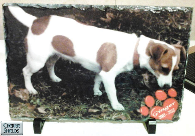 Pet Memorial made with sublimation printing
