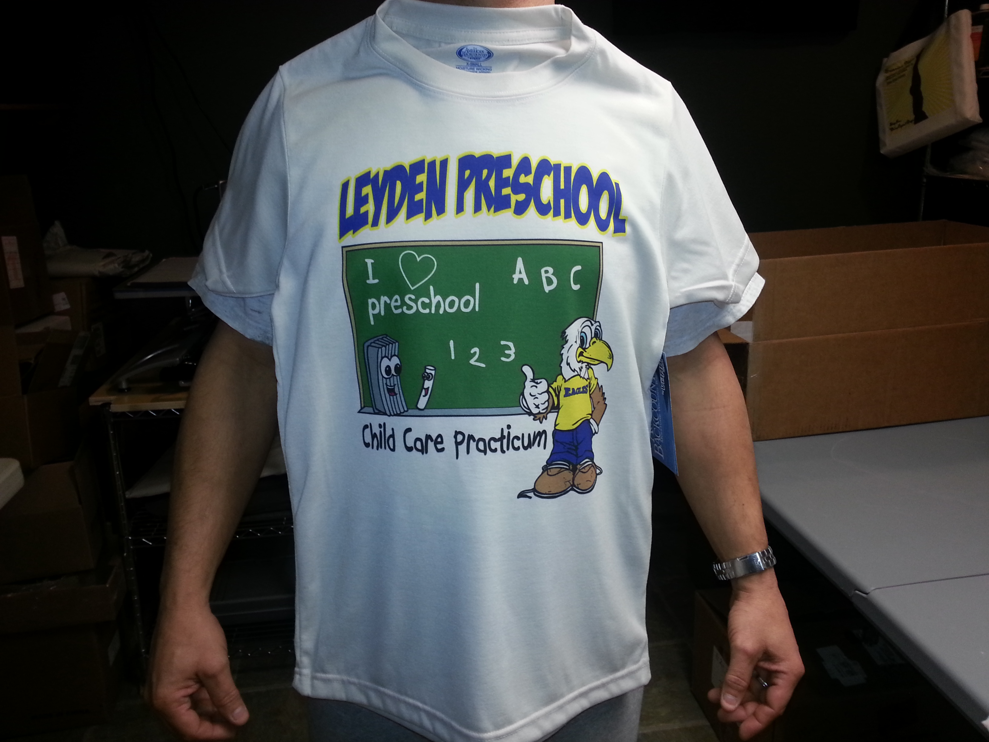 Leyden Preschool T-shirt made with sublimation printing