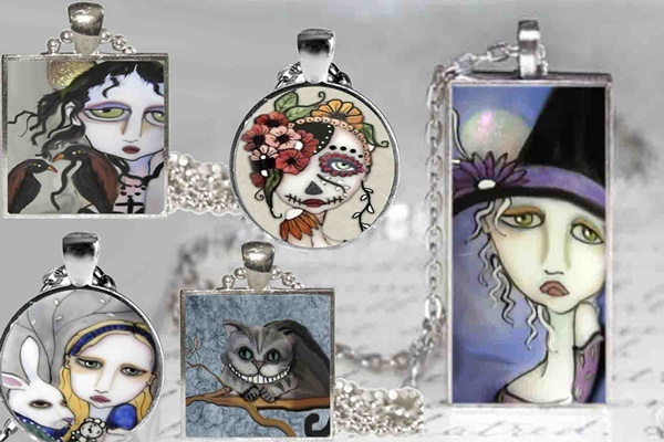 A Touch Of Glass Jewelry made with sublimation printing