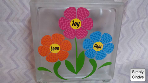 Hope, Love, Joy made with sublimation printing