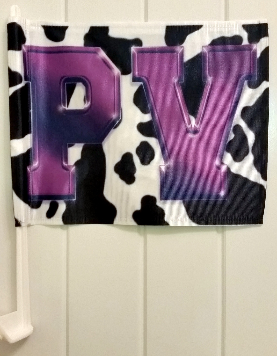 PV Car Flag made with sublimation printing