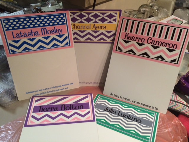 Dry Erase Boards made with sublimation printing