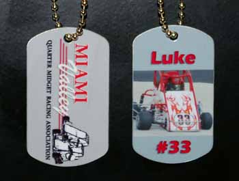 Double Sided Dog Tag made with sublimation printing