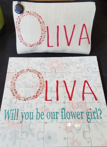 Flower Girl Puzzle Spring Flowers made with sublimation printing
