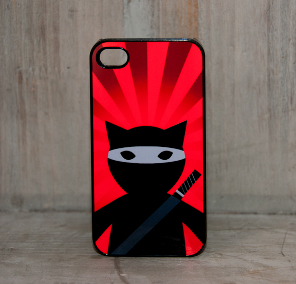 NinjaCatPhoneCase made with sublimation printing