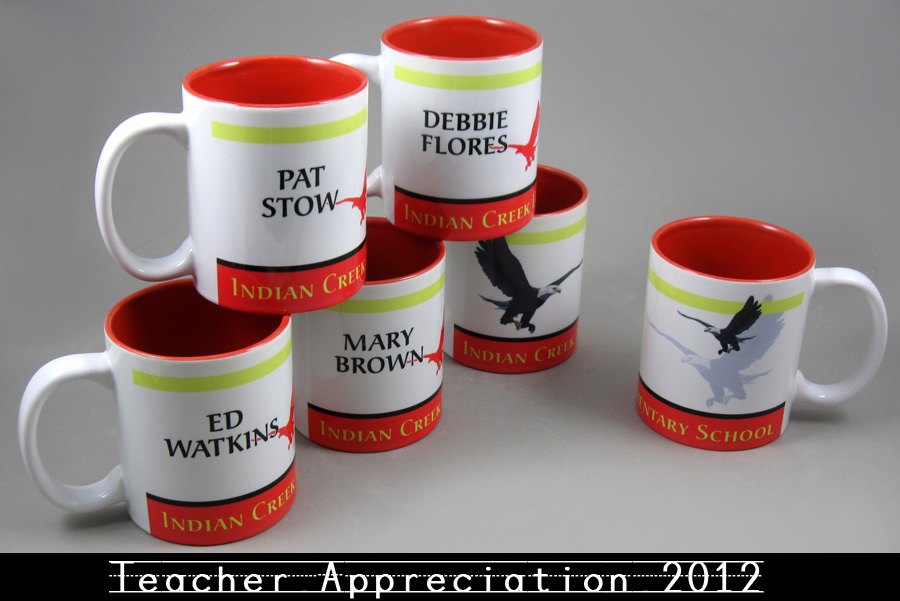 Teacher Appreciation Gifts made with sublimation printing