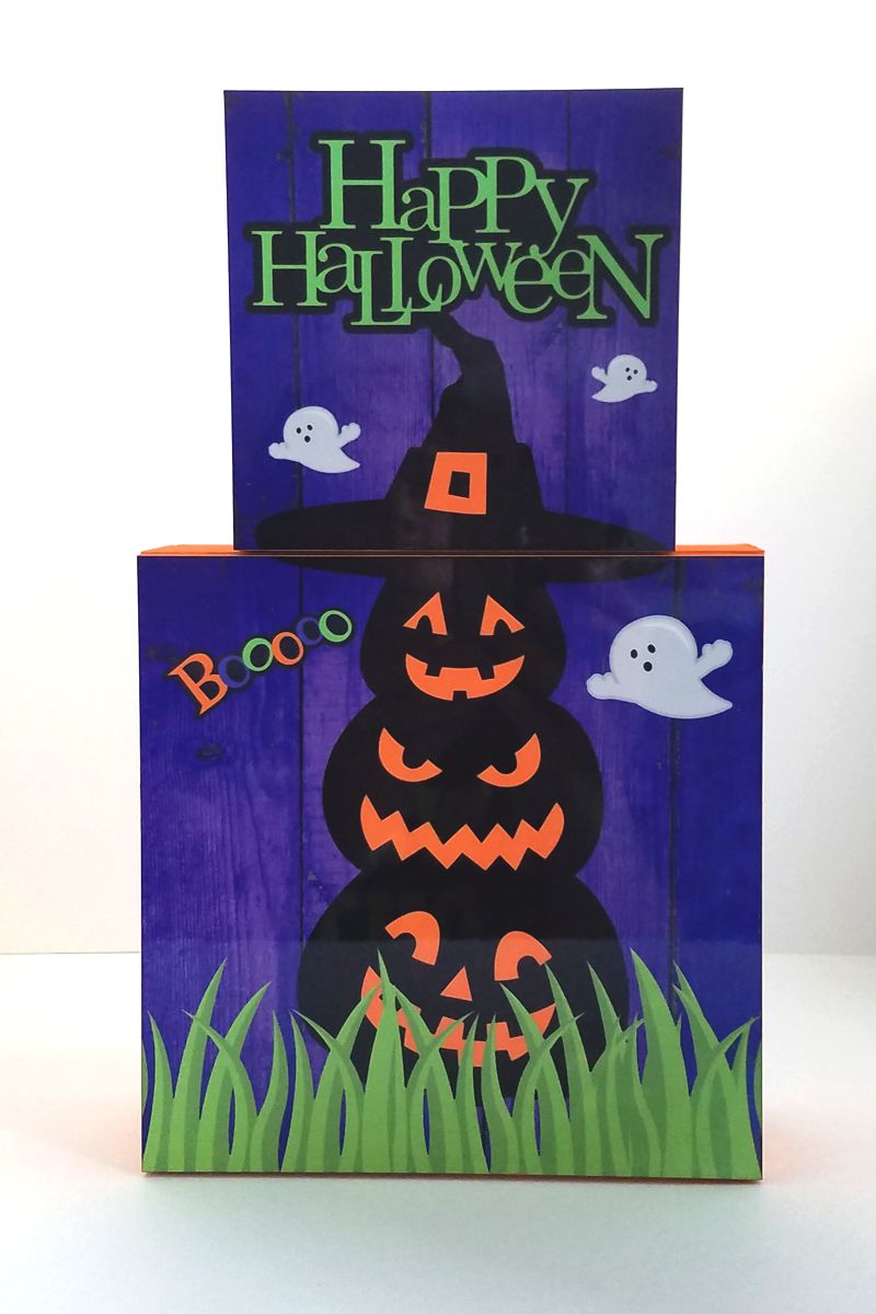 Halloween/Fall shout box(Halloween Contest) made with sublimation printing
