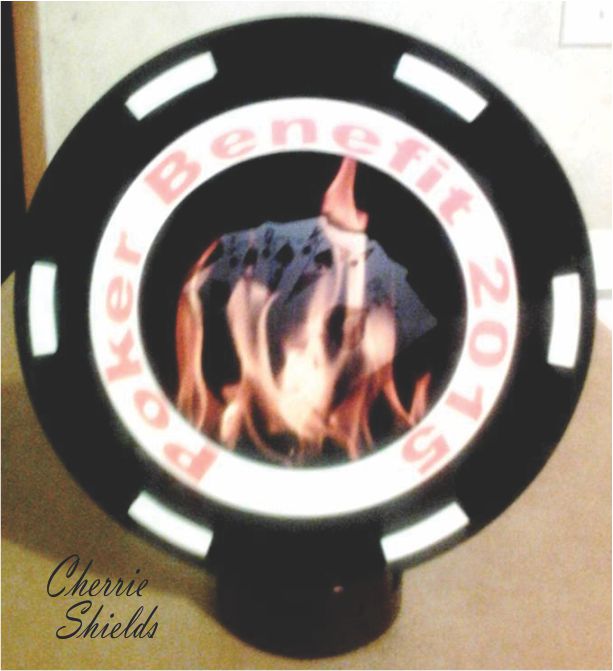 Poker Chip Award made with sublimation printing