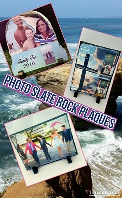 Photo Slate Rock Plaques made with sublimation printing