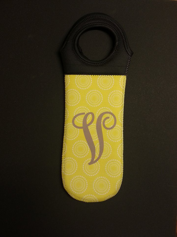 Personalized Wine Totes made with sublimation printing