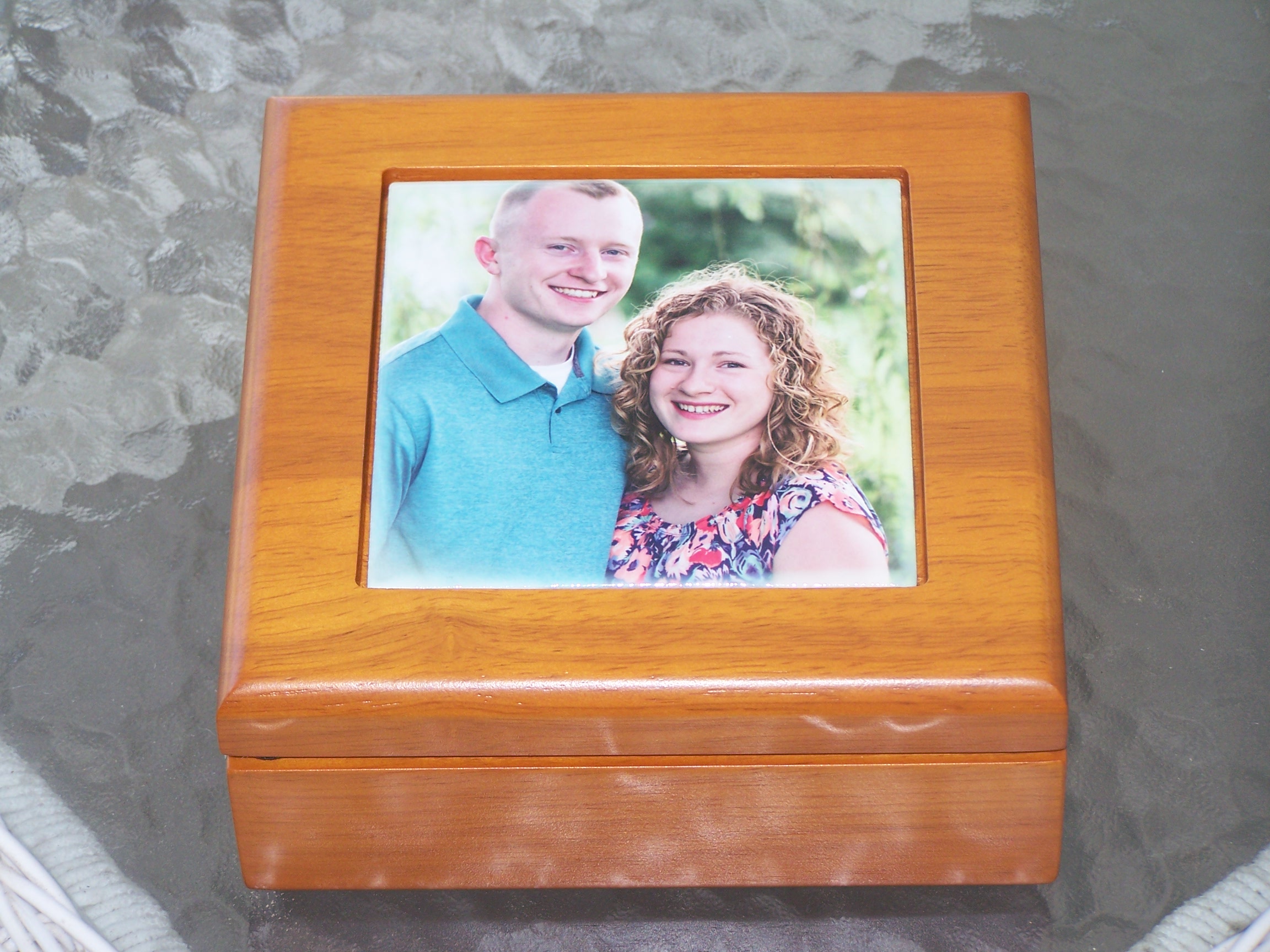 keepsake box made with sublimation printing