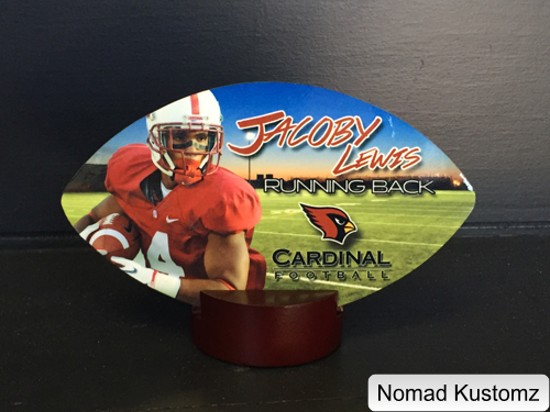 Running Back made with sublimation printing