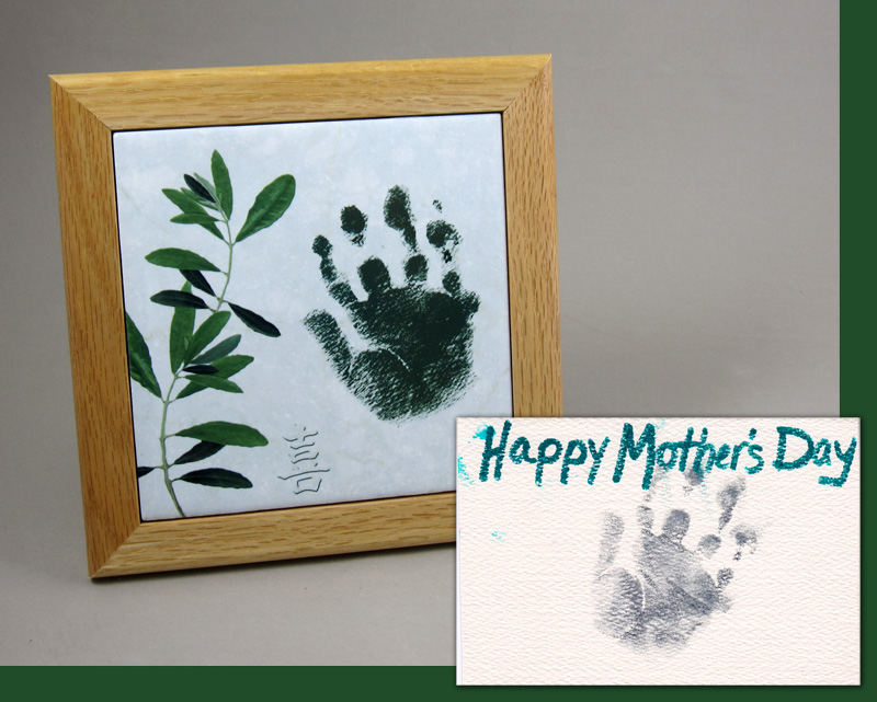 Mother's Day Tile made with sublimation printing