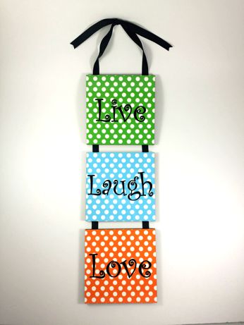 Live Laugh Love Wall Decor  Condedesign Decoration Contest made with sublimation printing