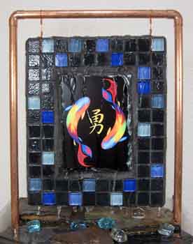SubliSlate Mosaic Fountain made with sublimation printing