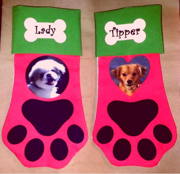Personalized Christmas Stockings made with sublimation printing