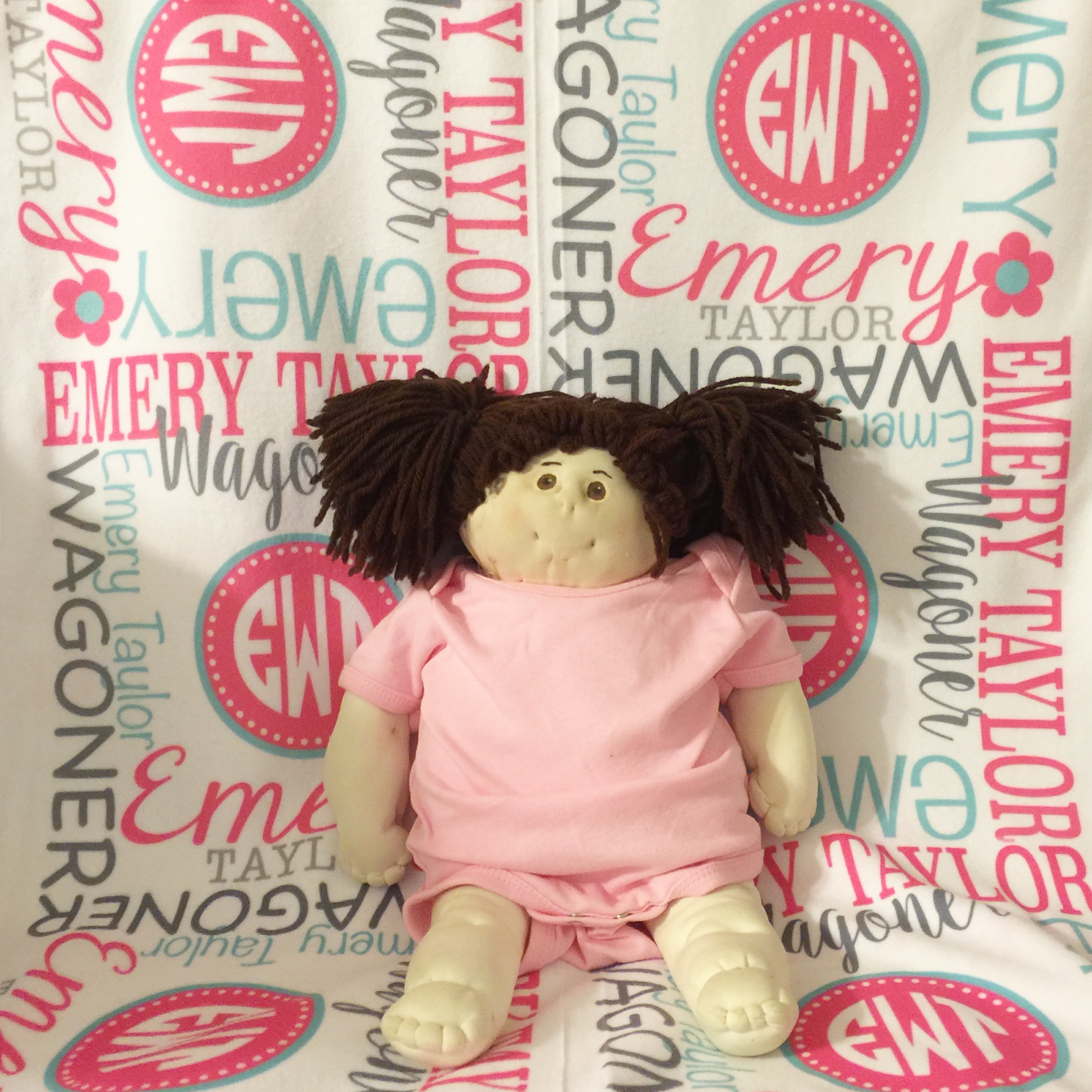Personalized Baby Blankets made with sublimation printing