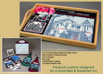 Bed & Breakfast Decór made with sublimation printing