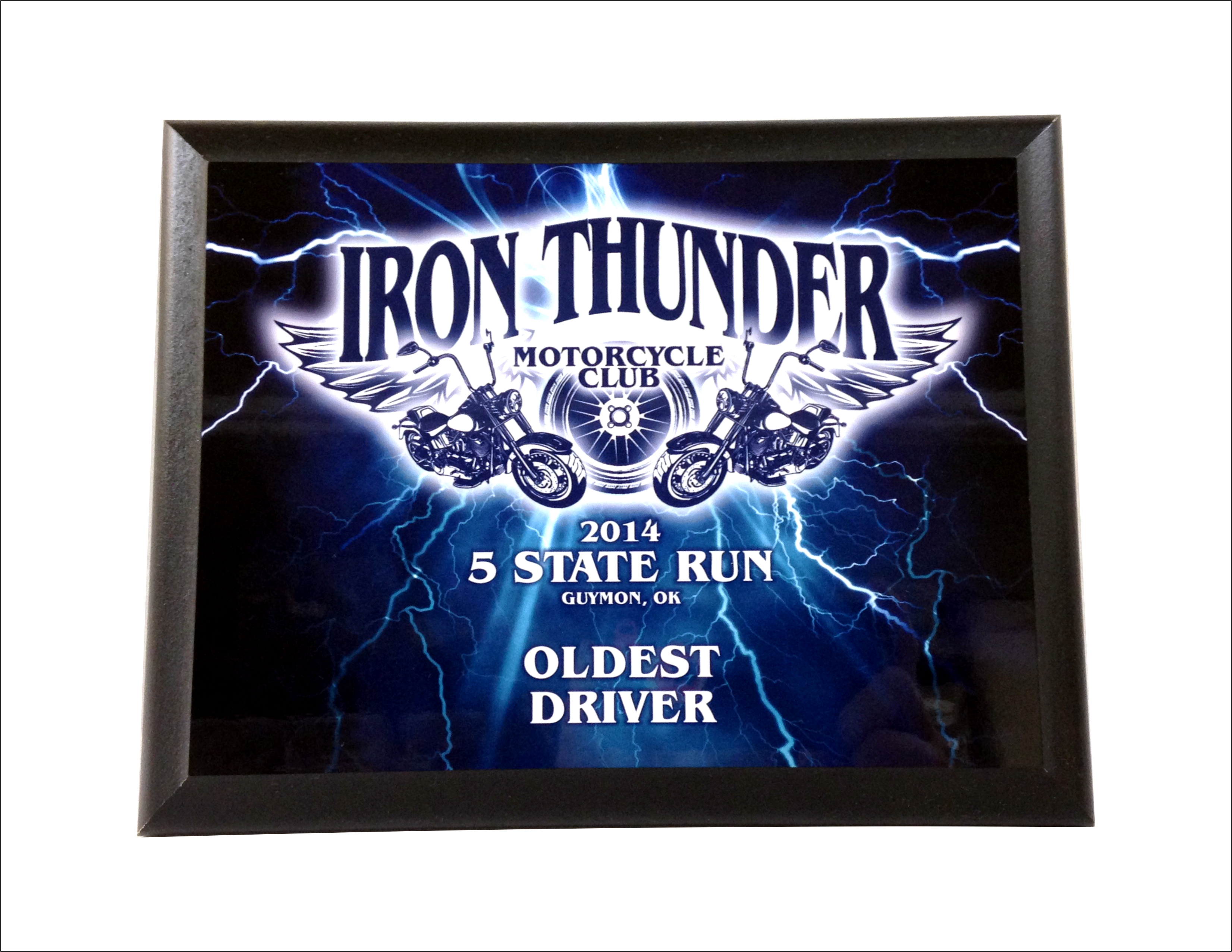 Iron Thunder made with sublimation printing