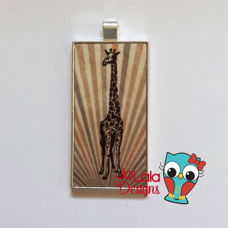 Giraffe Pendant made with sublimation printing