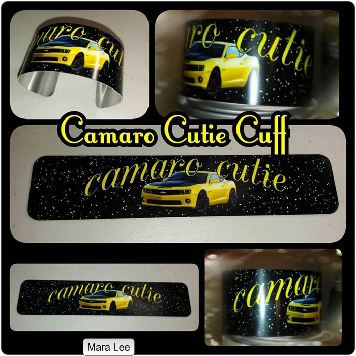 Camaro Cutie Cuff made with sublimation printing