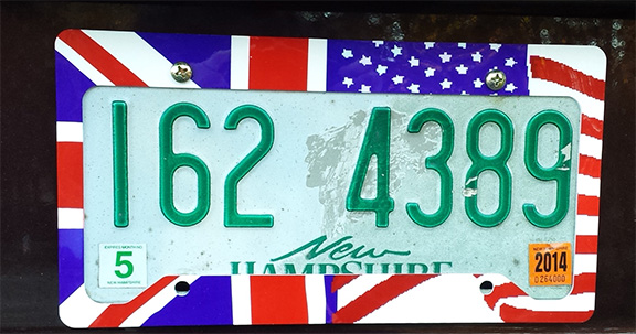 License Plate fram made with sublimation printing