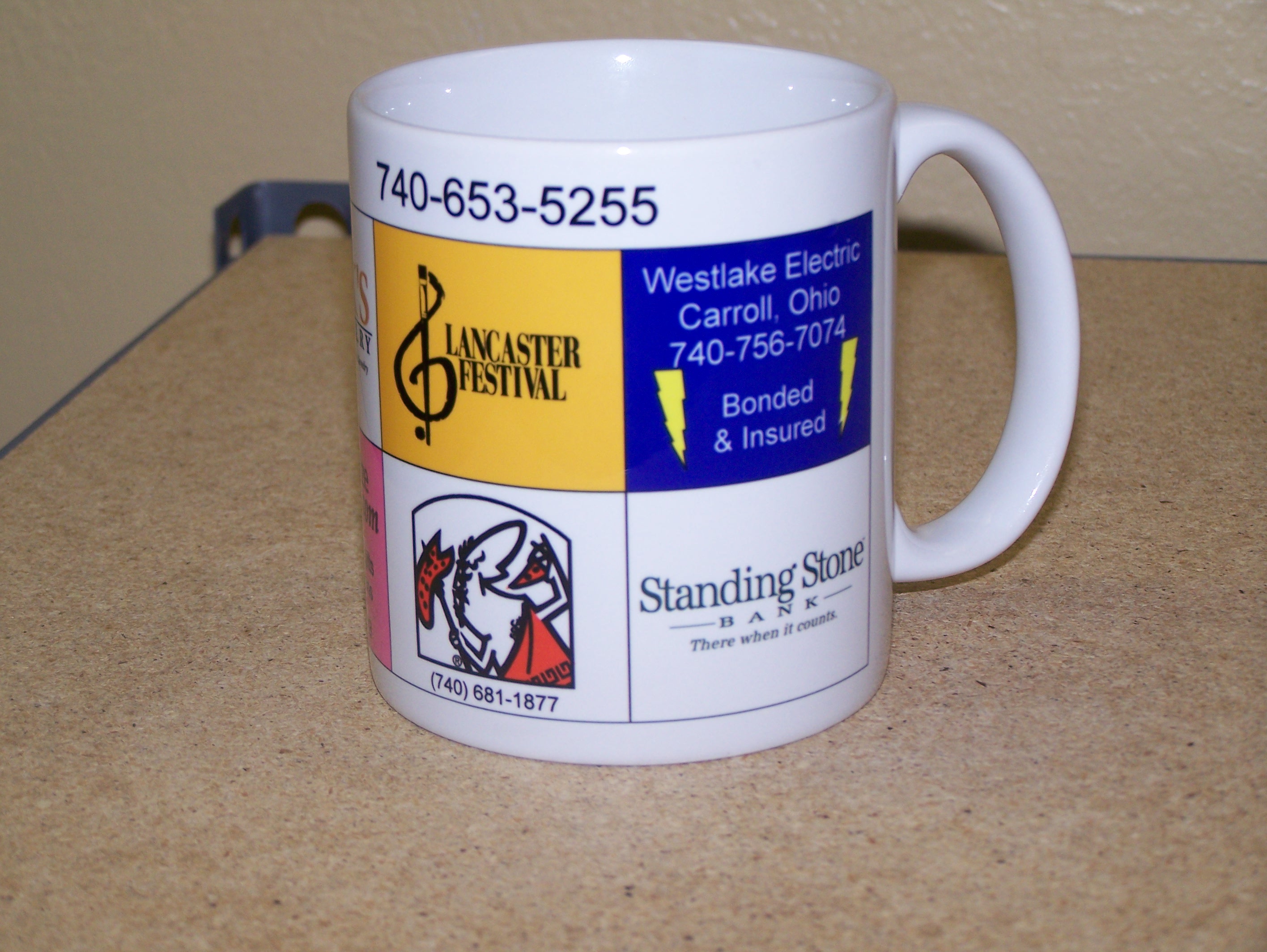 coffee mug for advertising made with sublimation printing
