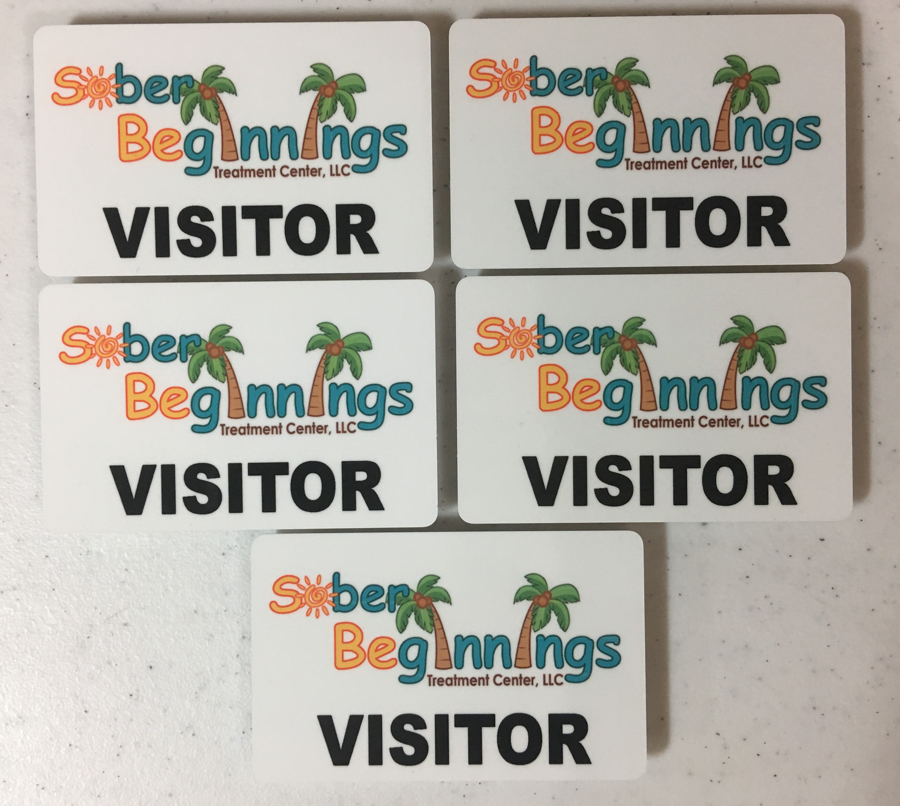 Name Badges made with sublimation printing