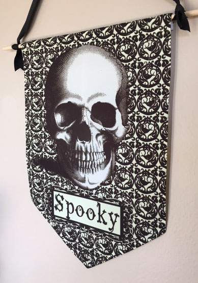 Halloween Banner made with sublimation printing