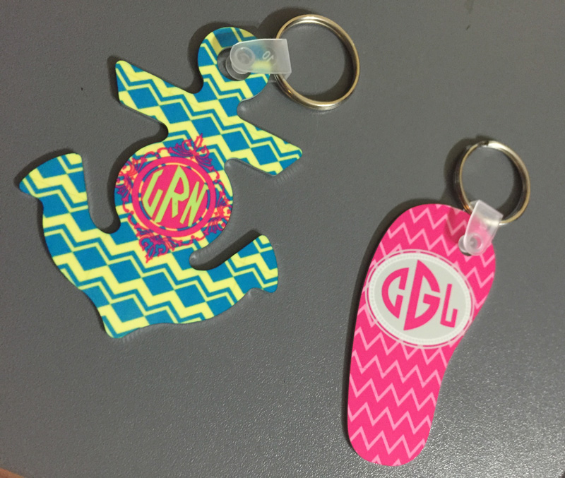 Keychain week! made with sublimation printing
