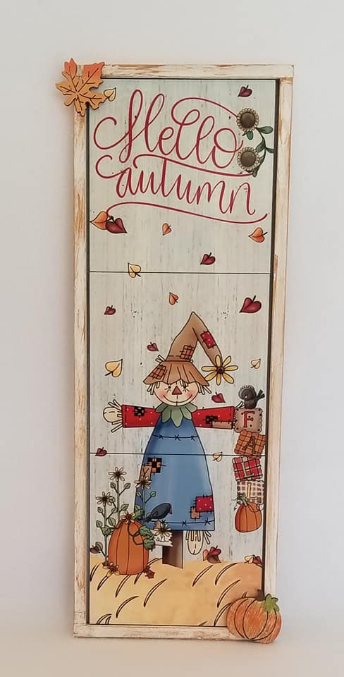 Hello Autumn (think outside the box contest) made with sublimation printing