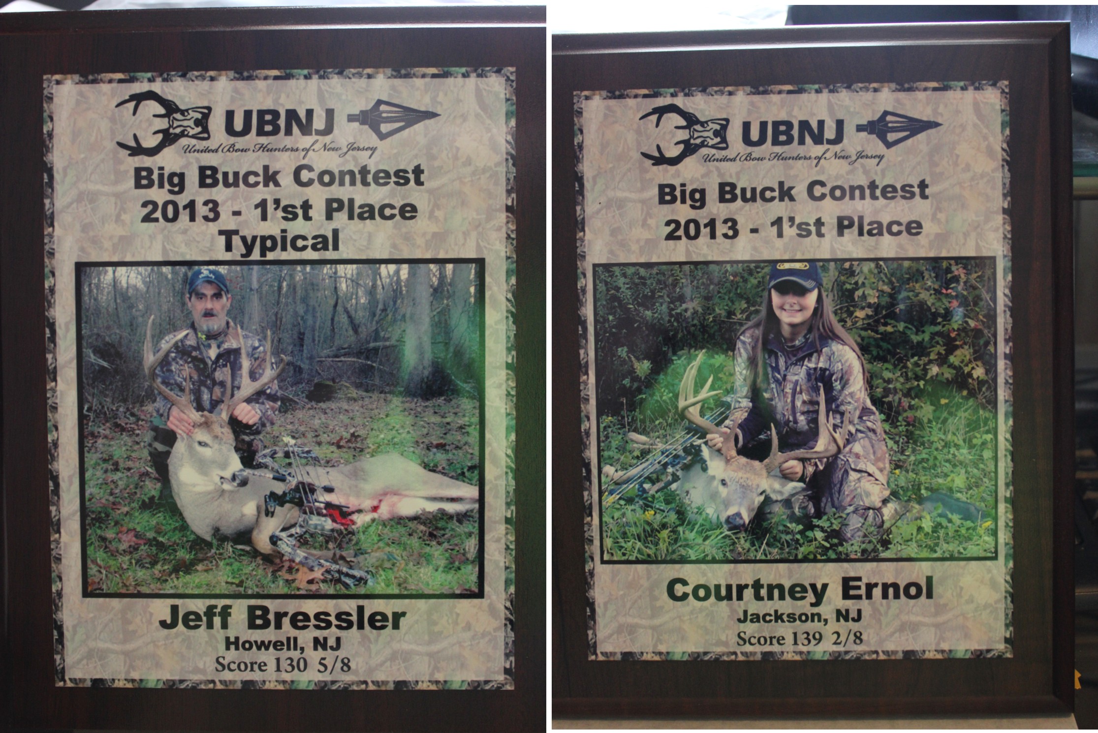 UBNJ Plaques made with sublimation printing