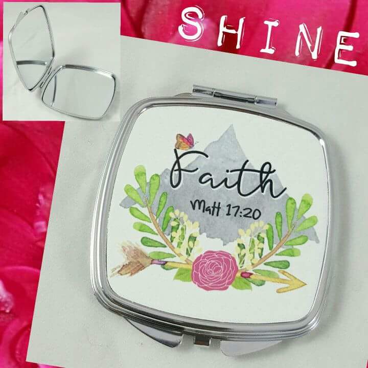 Faith Can Move Mountains made with sublimation printing