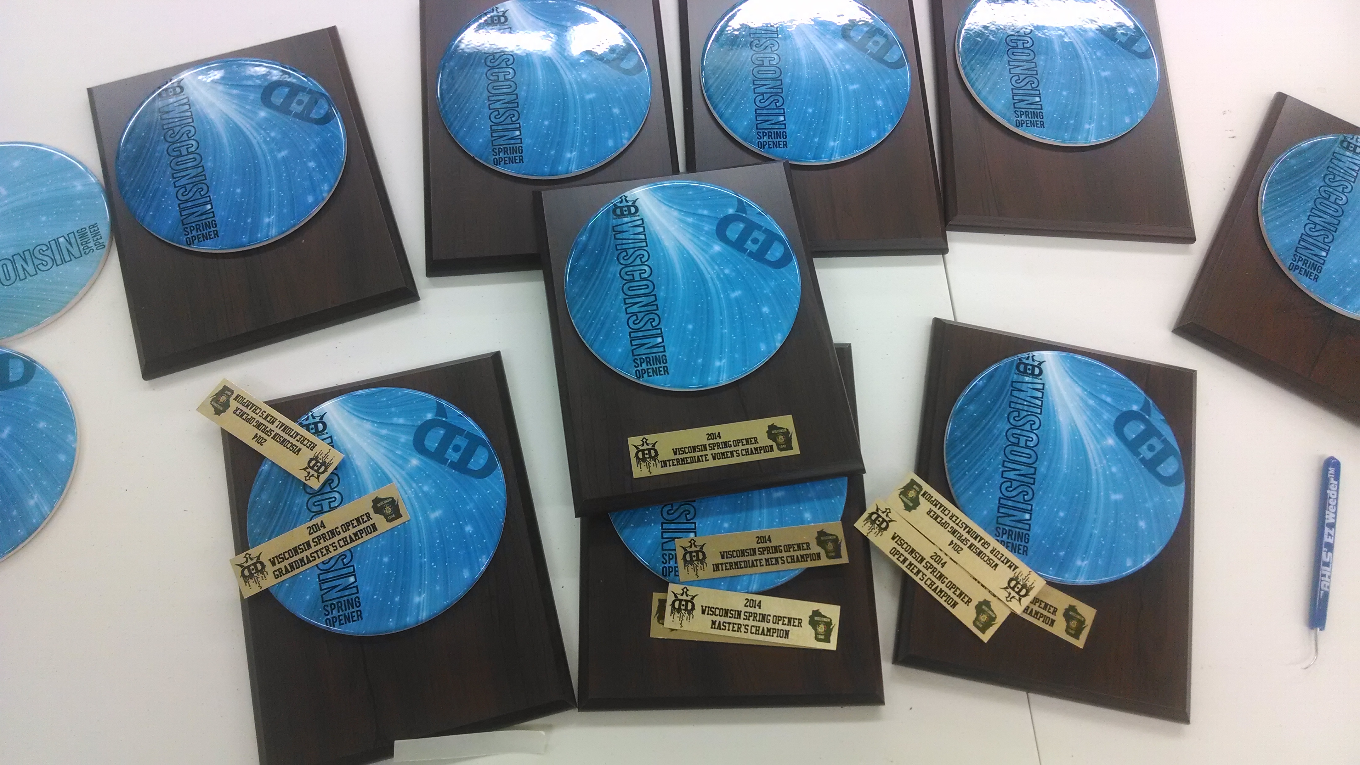 Tile Trophy made with sublimation printing