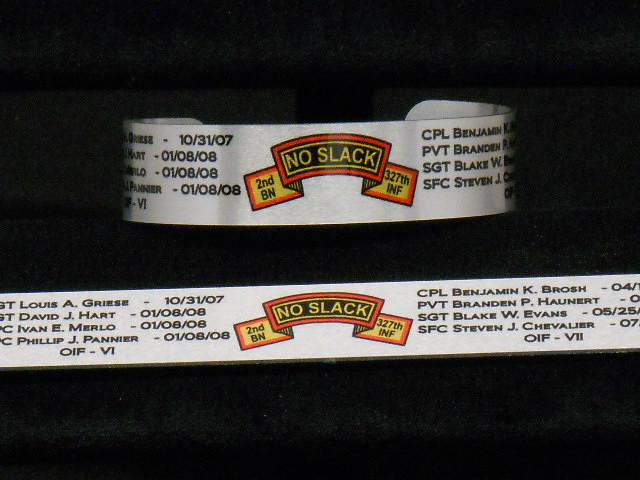NFS - No F* Slack - Memorial Bands made with sublimation printing