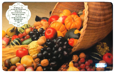 Thanksgiving Placemat made with sublimation printing