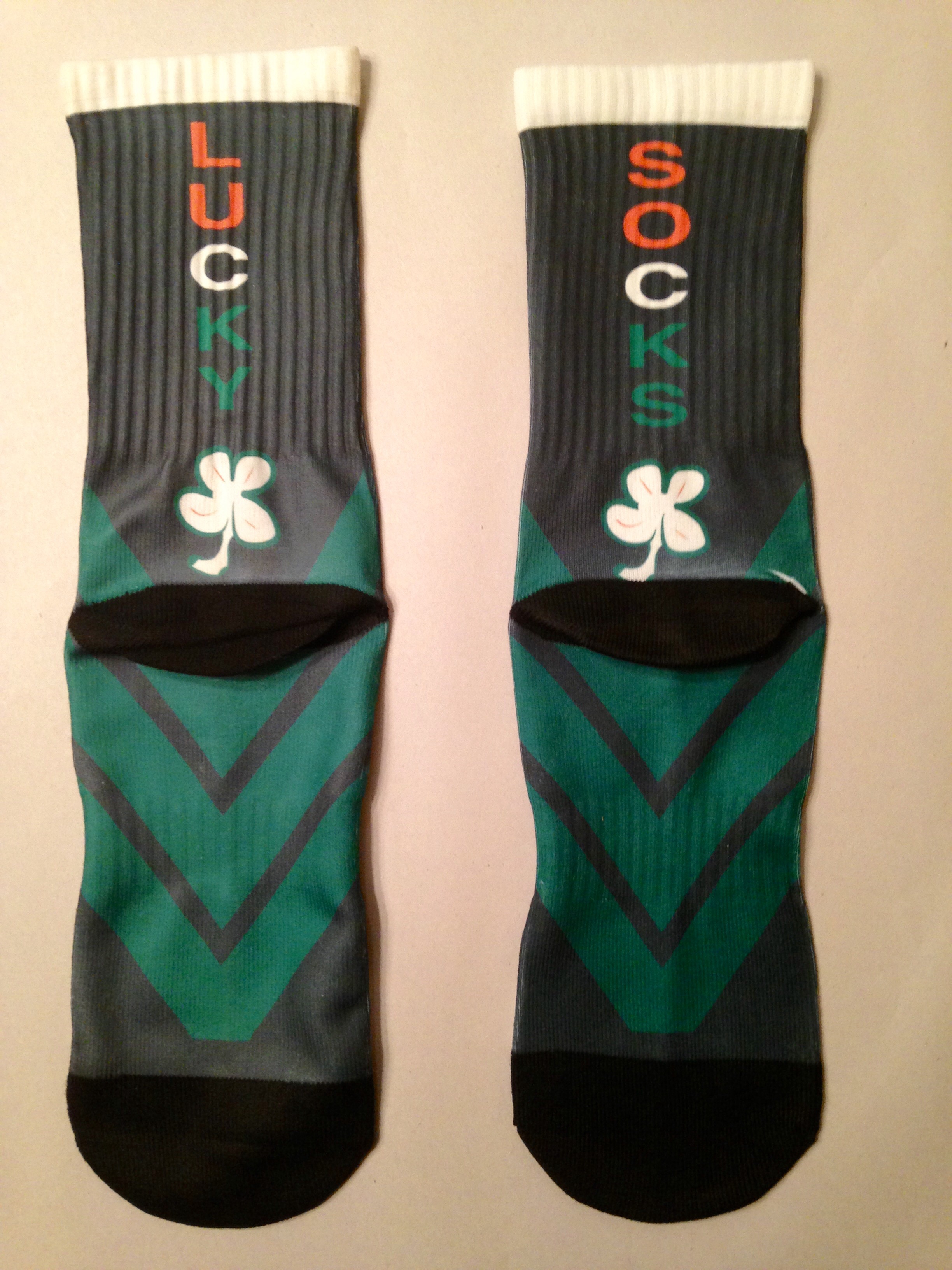 Lucky Socks USA made with sublimation printing