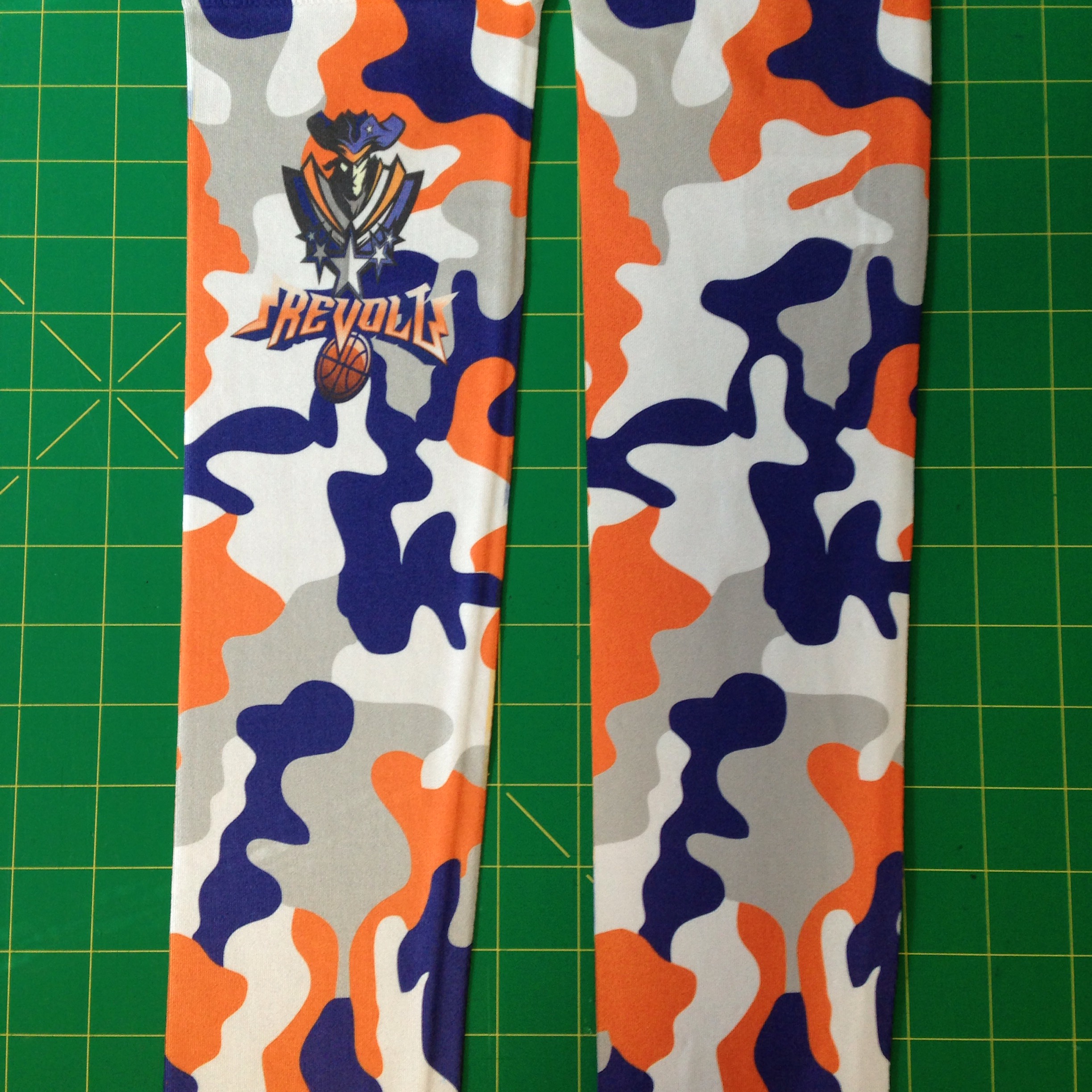 SemiPro Basketball Sleeves made with sublimation printing