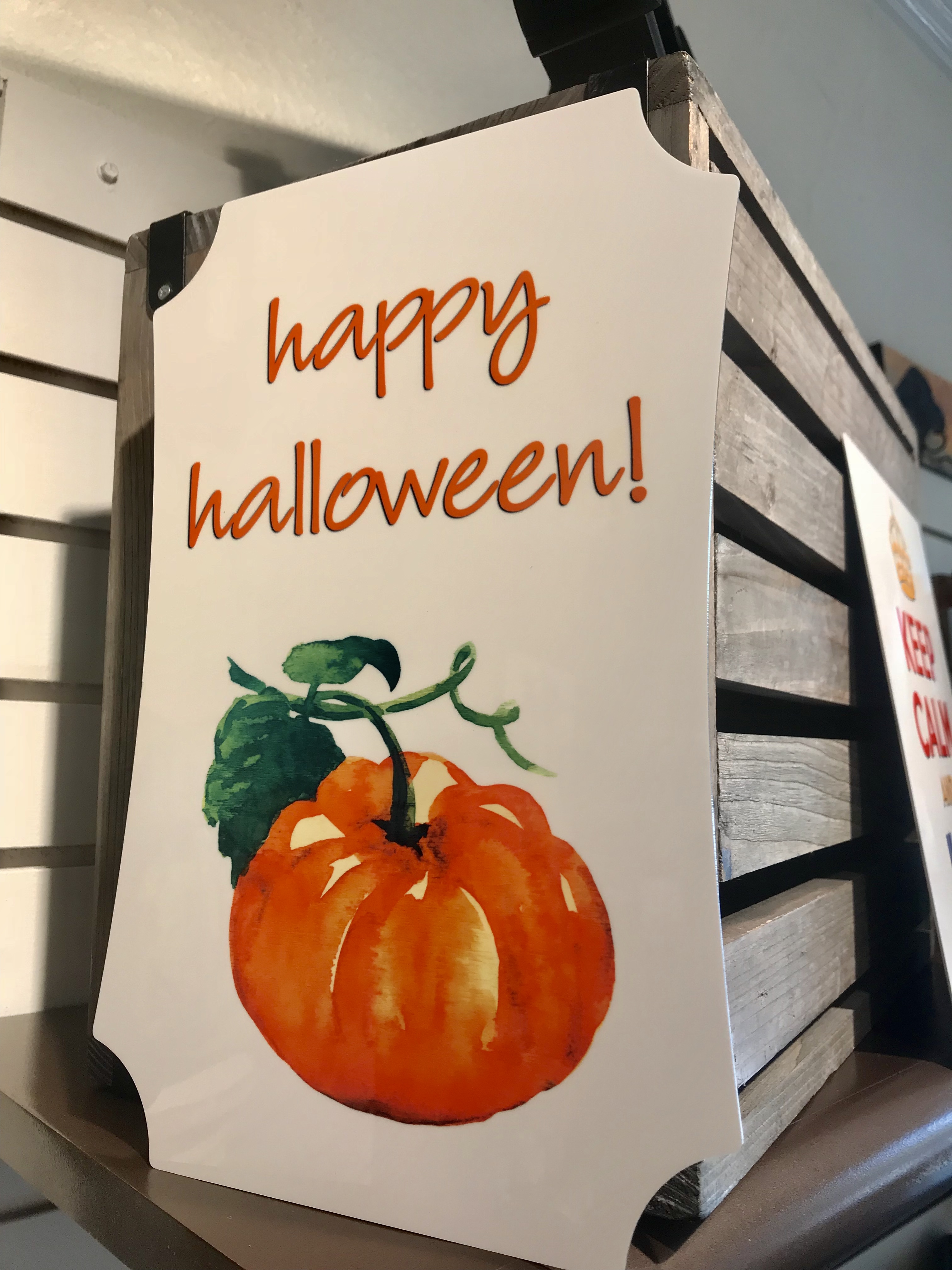 Happy Halloween made with sublimation printing