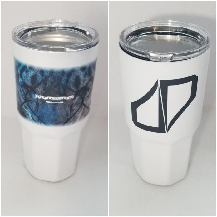 Made this as a gift for my son and his business.  The tumbler is big but nice to show off more 