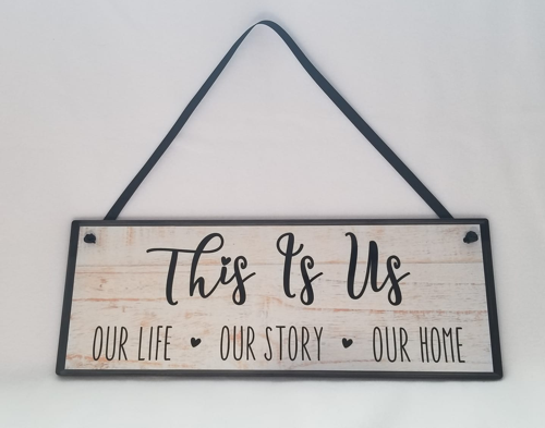 Love how this sign turned out and love this item with the holes.