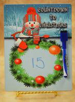 Let the kids countdown to Christmas with this whimsical snowman. Magnetic dry erase pen with er