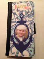Malaga cell case featuring a photo of a proud Navy momma - this one happens to be our active du